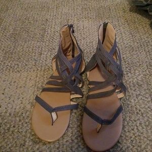 Grey sandals